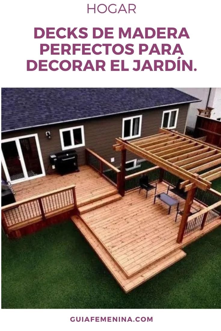 evaporación analogía Ambientalista Decks de madera perfectos para decorar el jardín. - Guía Femenina