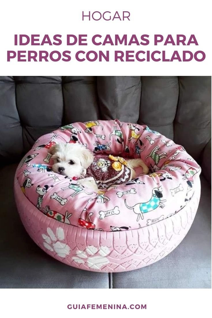 Camas recicladas para perros que puedes hacer en pocos minutos.