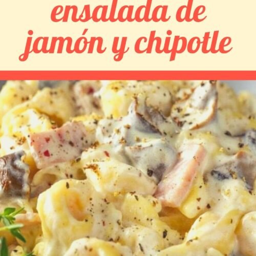 Cremosa ensalada de jamón y chipotle