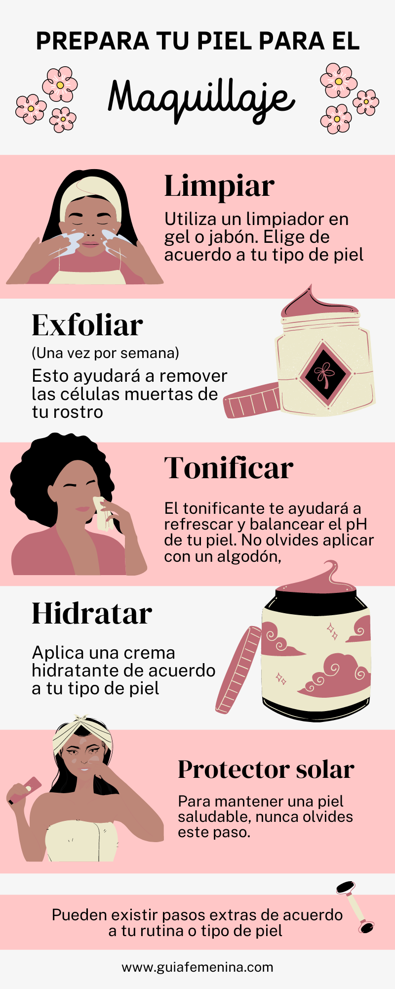 prepara tu piel para el maquillaje